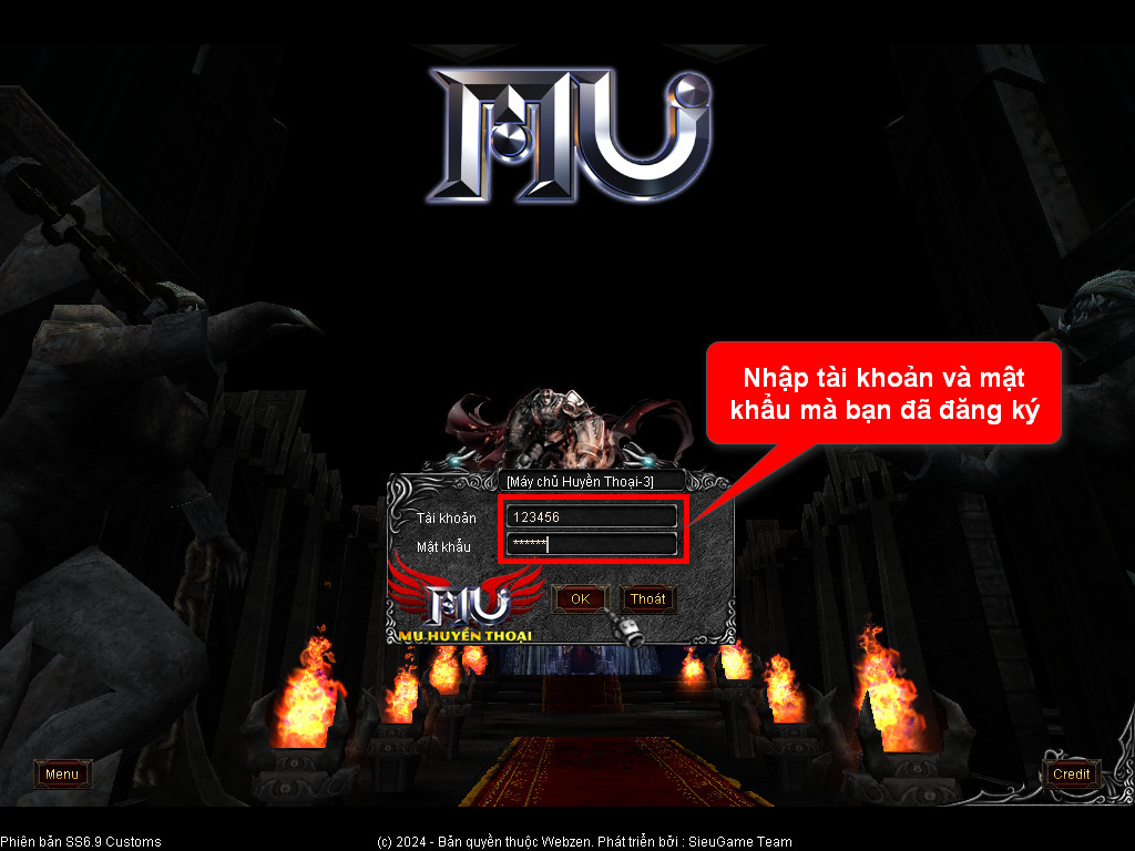 Chức năng chính của Game MU Hồng Long